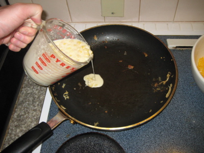 You can tell from the pan I was several pancakes in at this point. It took me a while to get a feel for this stuff...