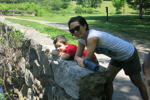 Then these two tried to look cool. 