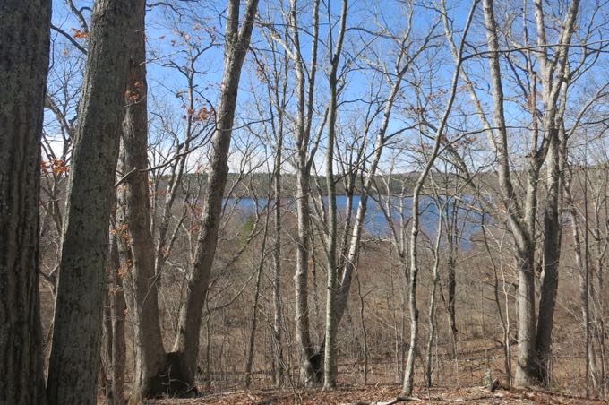 Back into the woods and up a little hill to this view and...